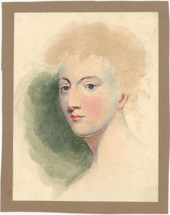 Early 20th Century Watercolour - Portrait of a Young Lady