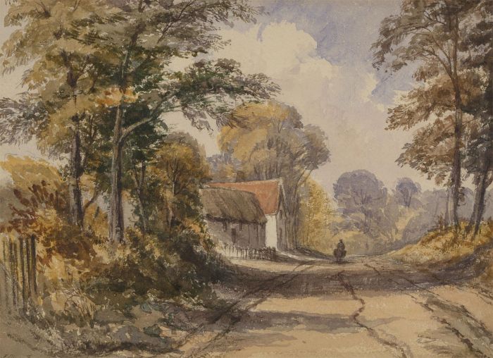 Francis Oliver Finch RWS - 19th Century Watercolour, On Road Near Countess Weir