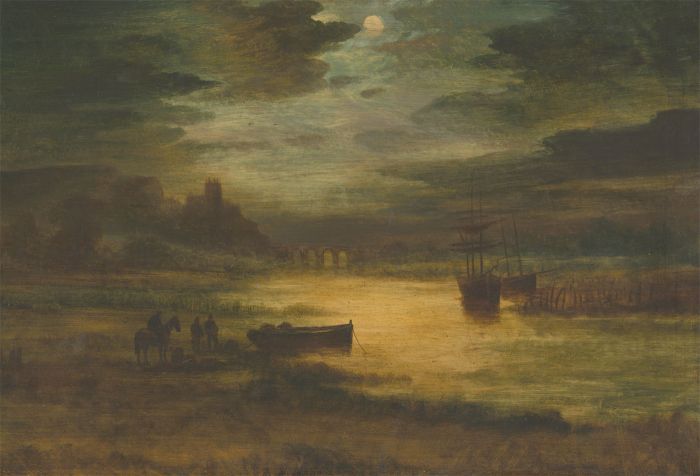 20th Century Mixed Media - Atmospheric Harbour