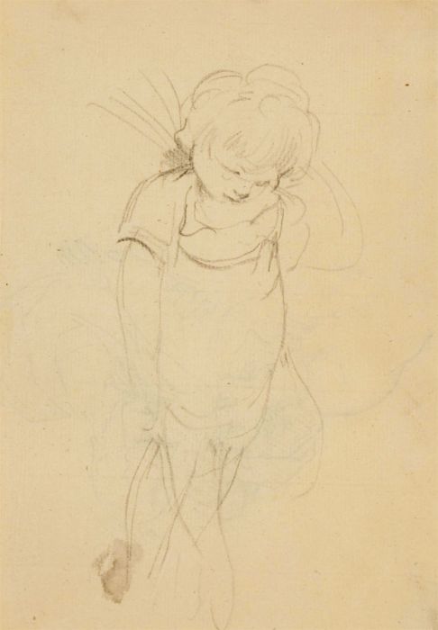 Attrib. Giovanni Battista Cipriani RA (1727-1785) - Graphite, Young Figure