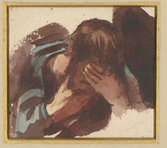 Attrib. Joseph Walter West RWS (1860-1933) - 19th Century Watercolour, A Man