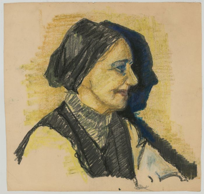 20th Century Pastel - Lady in Yellow