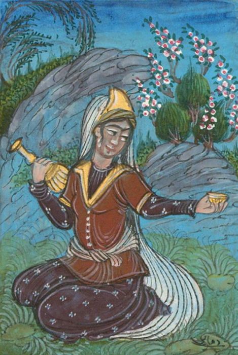 Indian Miniatures - Late 19th Century Gouache, The Princess