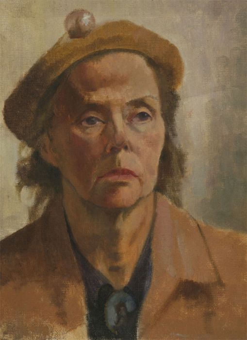 John Cherrington (1931-2015) - 20th Century Oil, Portrait of a Lady in a Beret