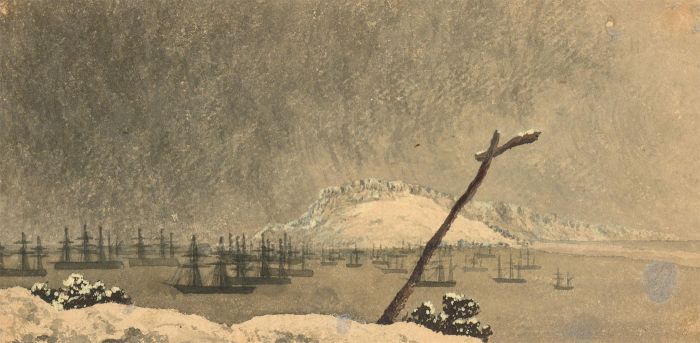 Original 1871 Watercolour - Portland Roads
