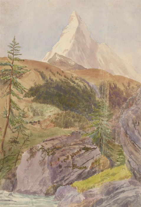 Original Late 19th Century Watercolour - The Matterhorn