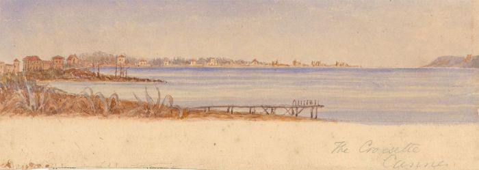 1878 Watercolour - The Croisette, Cannes