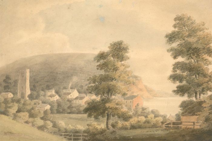 19th Century Watercolour - View of Sidmouth, Devon