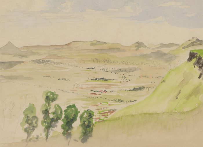John H.B. Irving (1924-2016) - 20th Century Watercolour, Valley Landscape