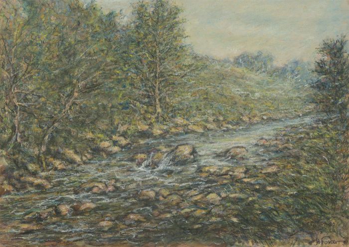 Henry E. Foster (1921-2010) - 1980 Chalk Drawing, Artlebeck, Caton Lanes