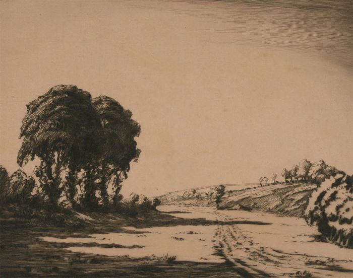 Early 20th Century Etching - The Driftway