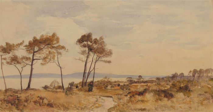 Walter Goldsmith (1857-1943) - 1917 Watercolour, West Cliff, Bournemouth