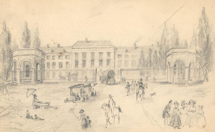 Van Weyenbergh Family Portfolio - A Pair of Graphite Drawings, Landscapes