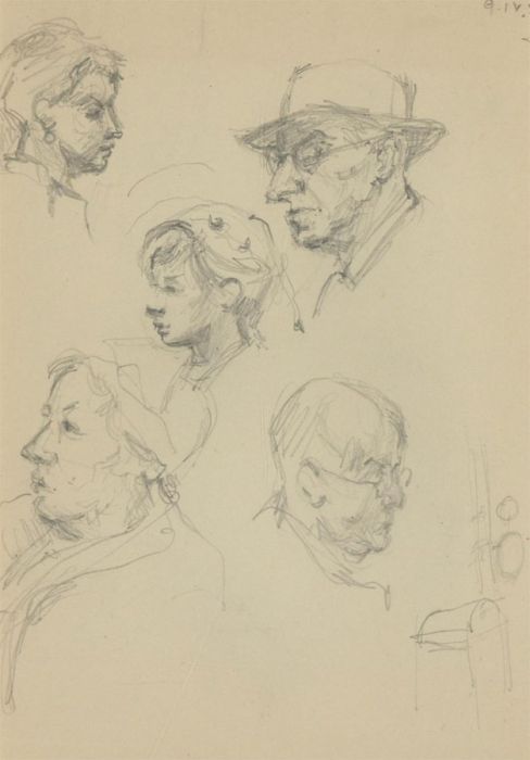 Attrib. Helen M. Grunwald ARCA (1925-1988) - Three Graphite Drawings, Orchestral