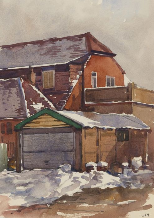 Clifford H. Thompson (1926-2017) - 1991 Watercolour, Study of a House