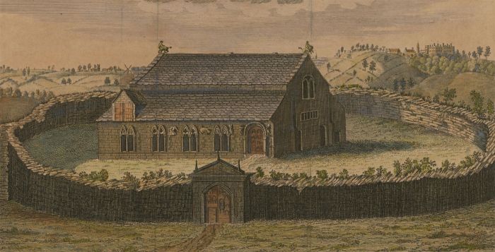 Mid 19th Century Hand Coloured Engraving - Okeham Castle