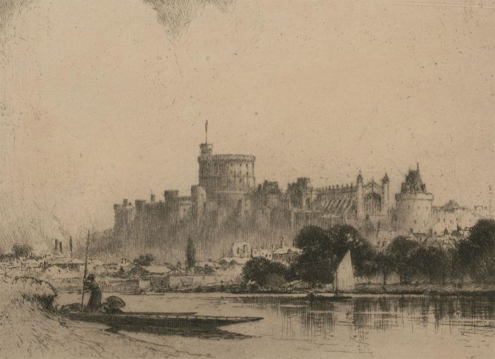 Percy Robertson (1869-1934) - 1917 Etching, The House of Windsor