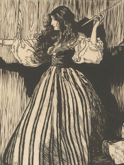 Early 20th Century Pen and Ink Drawing - Study of a Young Lady 