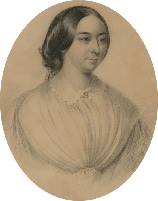 Attrib. George Richmond (1809-1896) - Mid 19th Century Graphite, Female Portrait