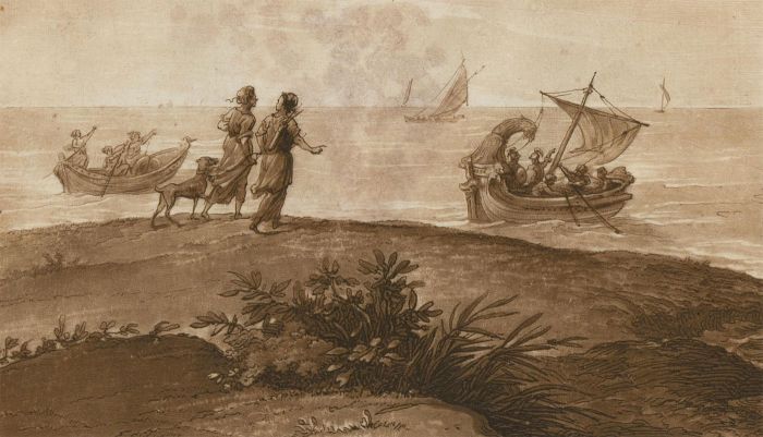 Richard Earlom (1743-1822) - 1803 Mezzotint, Stormy Seascape