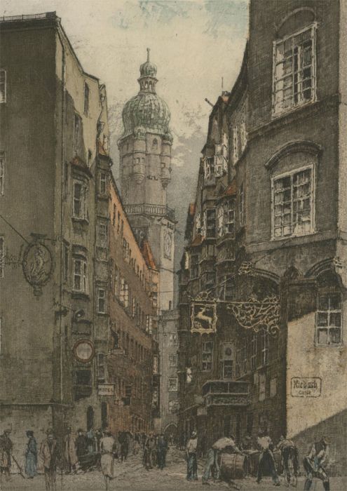 Josef Eidenberger (1899-1991) - Signed Early 20th Century Etching, Innsbruck