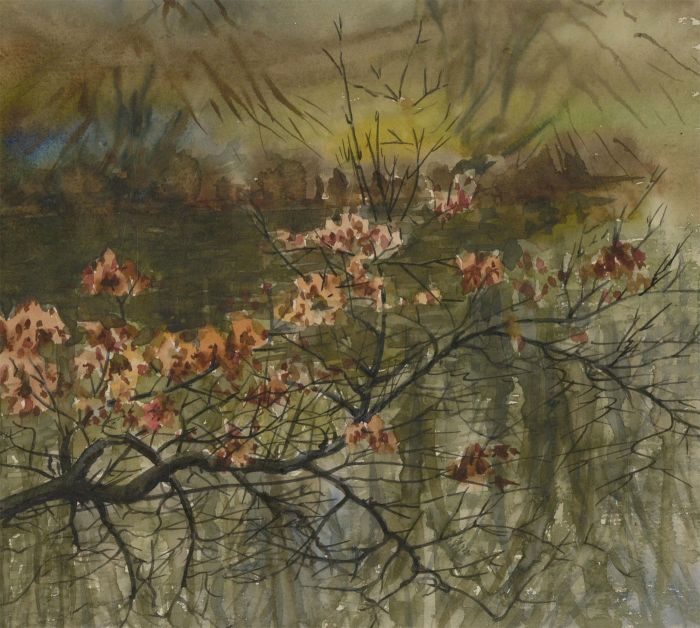 Orlando Greenwood RBA (1892-1989) - Early 20th Century Watercolour, Blossom Tree