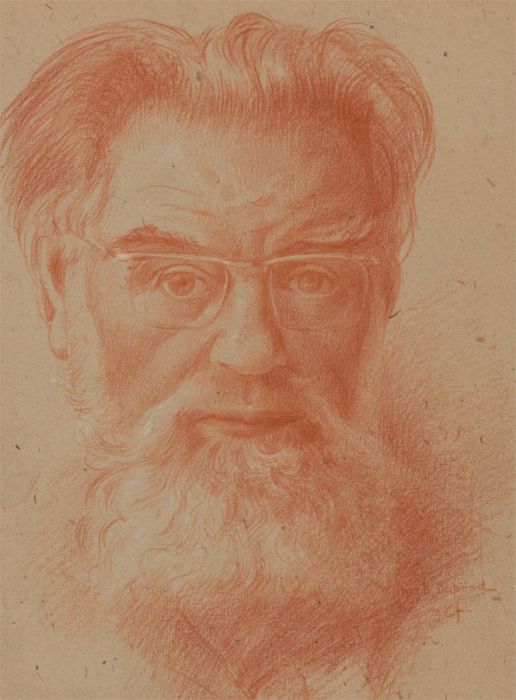 Hubert Georges D. Dupond (1901-1981) - 1964 Sanguine, Self Portrait