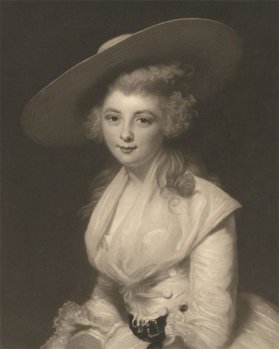 Samuel Cousins after Sir Joshua Reynolds - 1876 Mezzotint, Lady Anne Bingham