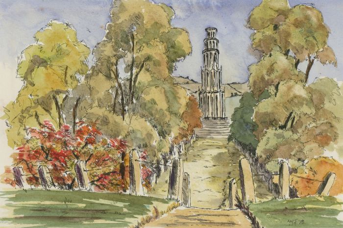 A.M. Johnson - A Pair of Mid 20th Century Watercolours, Tower & Arch