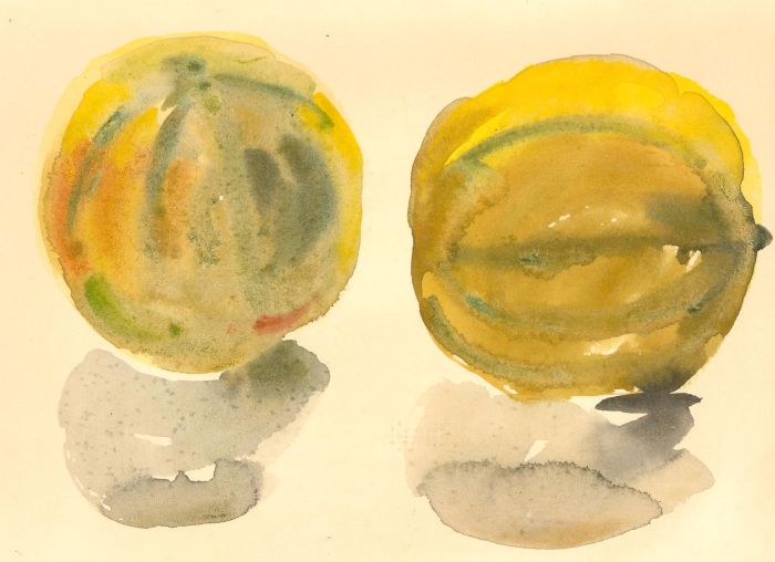 Ronald Olley (b.1923) - 20th Century Watercolour, Still Life, Yellow Fruit