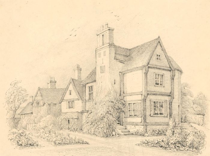 Edith Howard - Signed 1862 Graphite Drawing, Boscobel House
