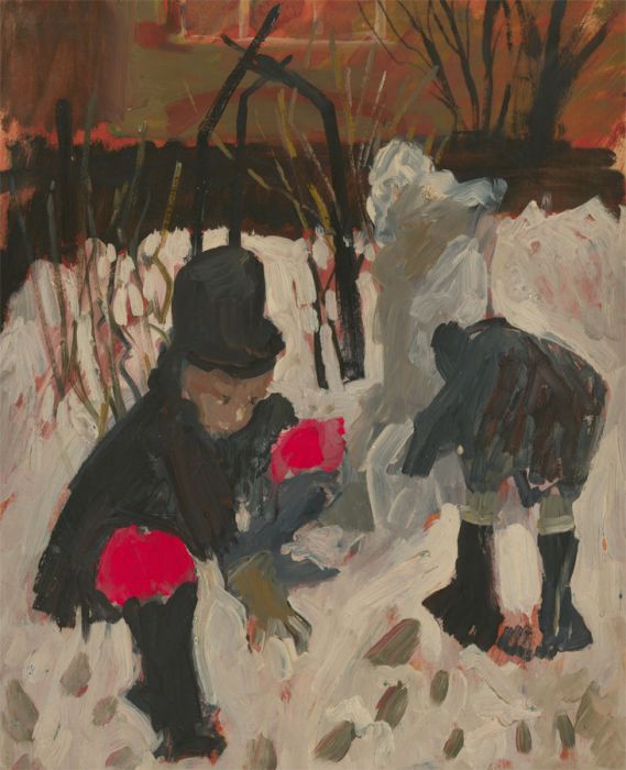 John Cherrington (1931-2015) - 20th Century Oil, Snowball Fight