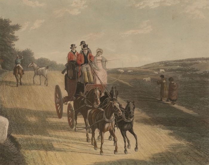 Frederick C. Lewis after Agasse - Late 19th Century Aquatint, Mail Coach