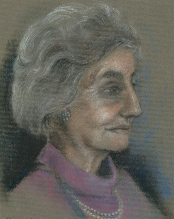 Allan Dorian Clark (b.1947) - 1973 Pastel, Portrait of a Lady