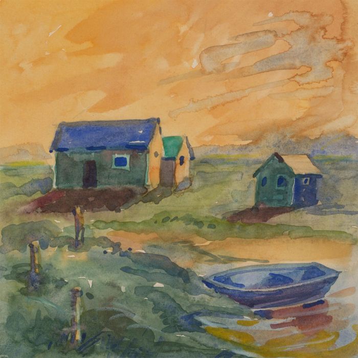 Clifford H. Thompson (1926-2017) - Set of Three 2011 Watercolours, Coastlines
