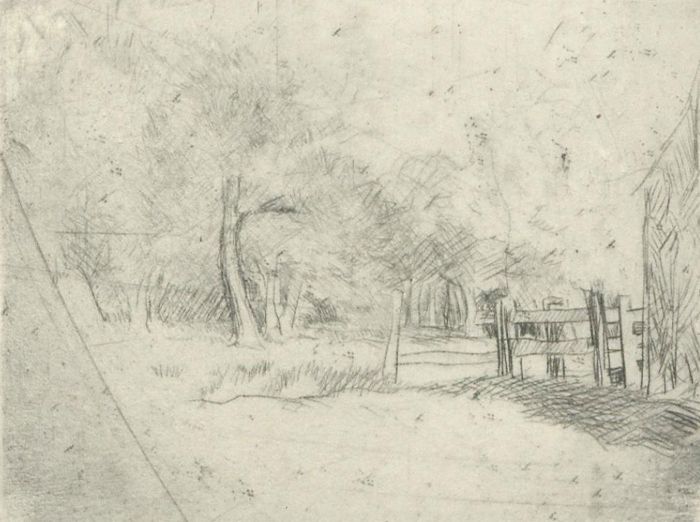 Roland Batchelor RWS (1889-1990) - Mid 20th Century Etching, Miniature Landscape