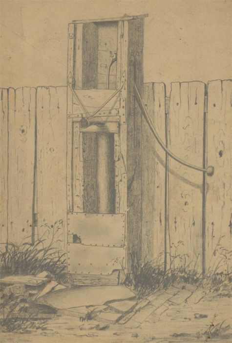 1949 Graphite Drawing - Water Pump