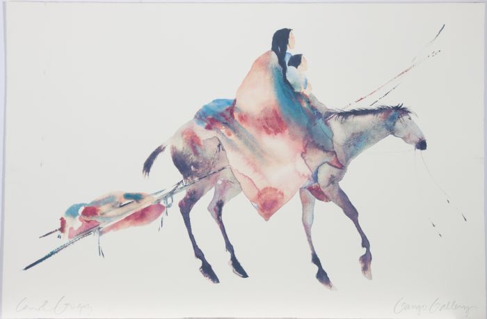 Carol Grigg - A Pair of Contemporary Digital Prints, Horseback Riders