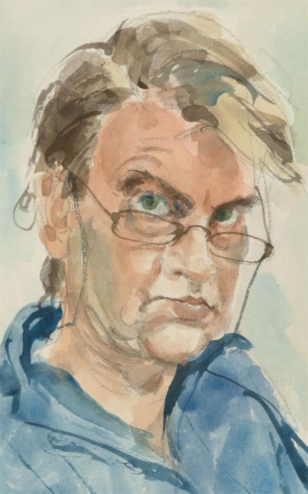 Ronald Olley (b.1923) - c. 2000 Watercolour, Portrait of a Gentleman