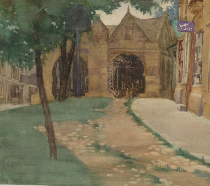 Alfred William Strutt (1856-1924) - Early 20th Century Watercolour, Street Scene