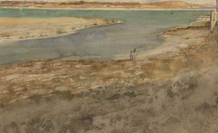 Orlando Greenwood RBA (1892-1989) - 1916 Watercolour, Beach Landscape