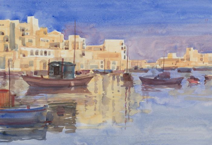 Clifford H. Thompson (1926-2017) - 1991 Watercolour, Venice at Dusk