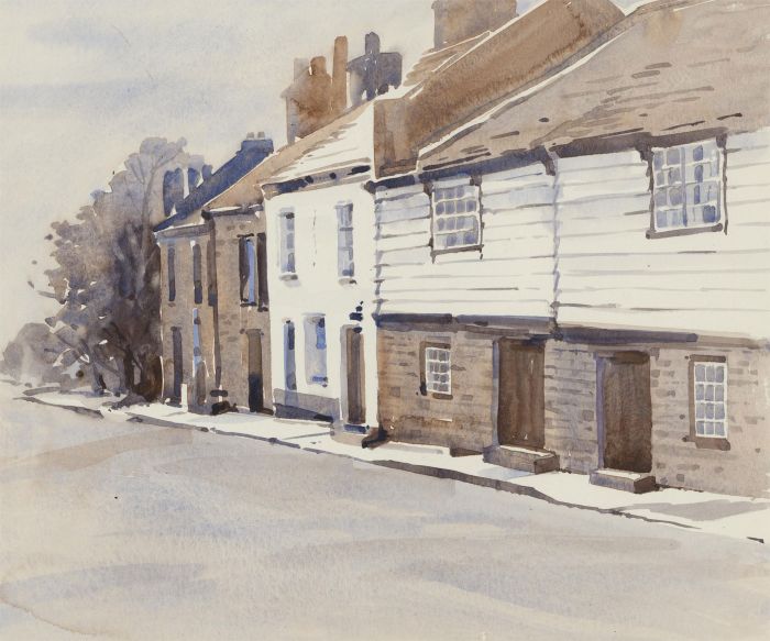 Clifford H. Thompson (1926-2017) - Contemporary Watercolour, Terraced Street