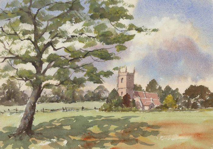 John A. Case - Three 20th Century Watercolours, English Landscapes