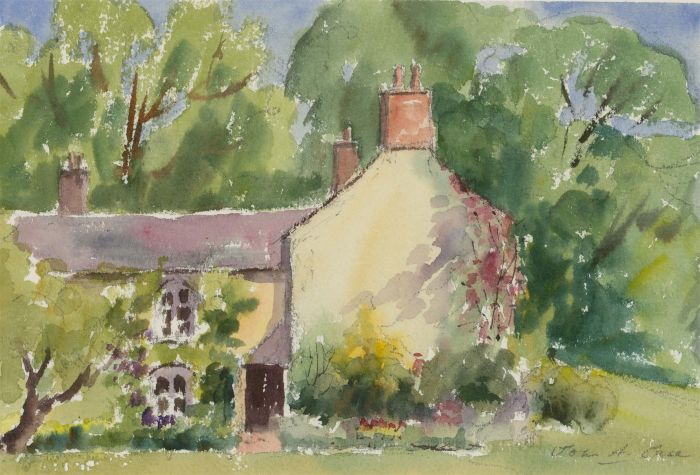 John A. Case - 20th Century Watercolour, Holiday Cottage