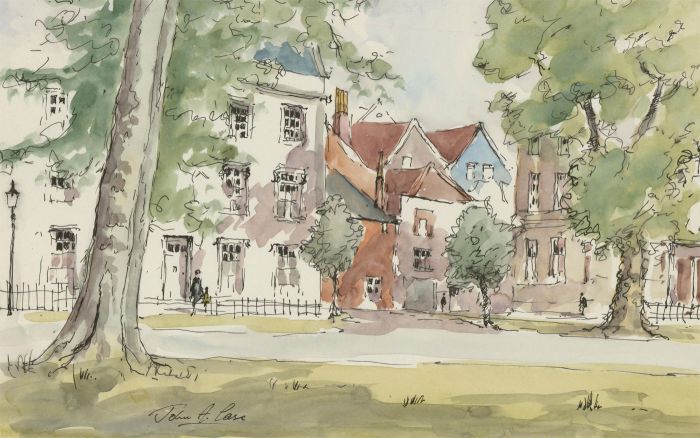 John A. Case - 20th Century Watercolour, Bristol Street Scene