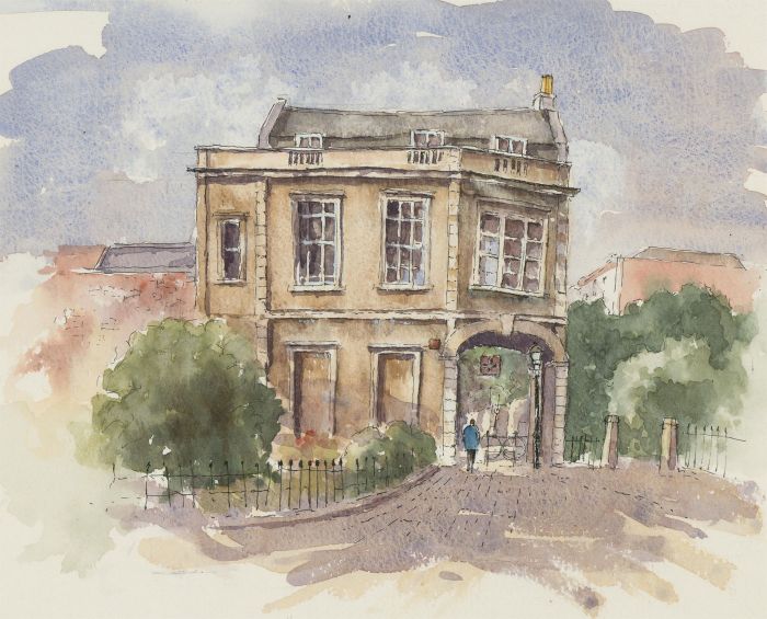 John A. Case - Contemporary Watercolour, Victoria Square Clifton