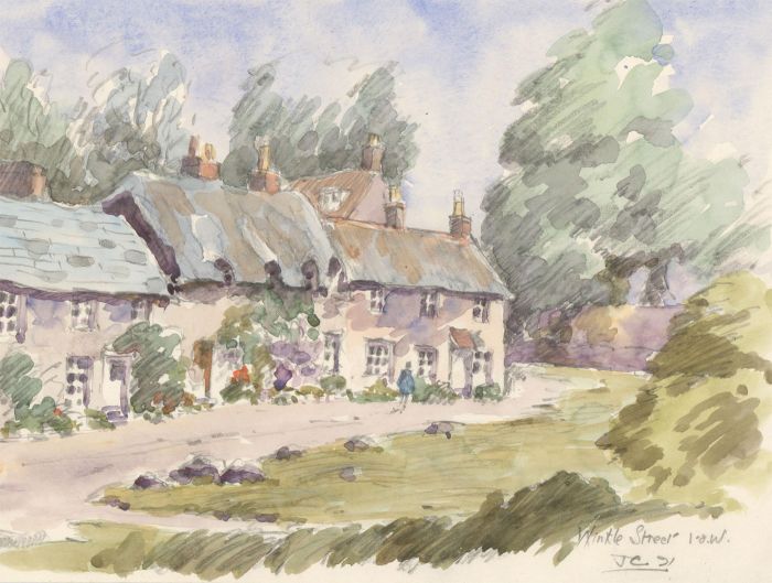 John A. Case - Set of Three 20th Century Watercolour, Various Cottage Studies