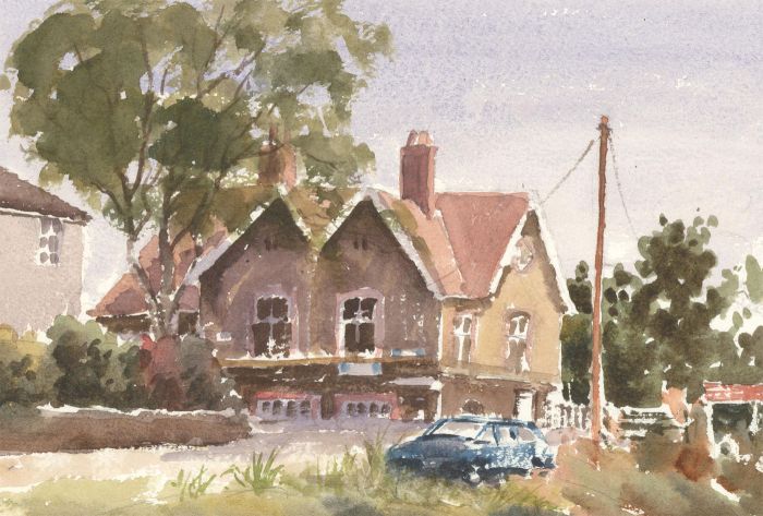 John A. Case - Set of Four Contemporary Watercolours, Rural Scenes