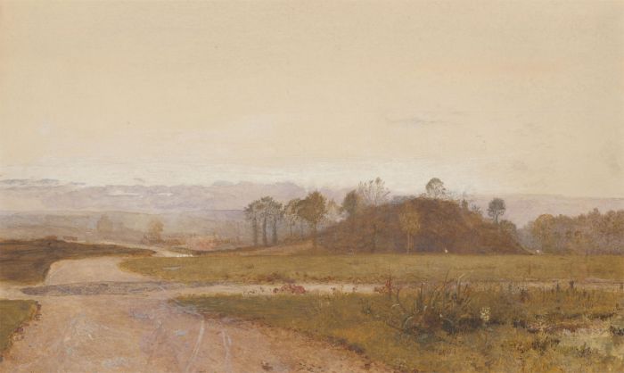 John William North  RWS, ARA (1842-1924) - 1872 Watercolour, Idyllic England